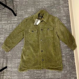 Sherpa Olive Green Shacket